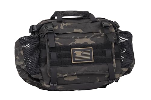 Mountainsmith Tour EVO Lumbar Pack - Multicam Black | 9L Tactical Bag with MOLLE, For Hunting, EDC, Backcountry Travel, & Hiking - color: Multicam Black