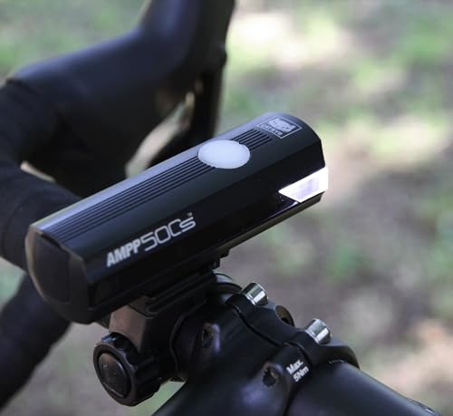 CATEYE AMPP USB Rechargeable Bike Light | Commuters, Road Cyclists & Mountain Bikers, Day & Night Riding Modes, IPX4 Waterproof, Tough & Durable - style: Ampp500s