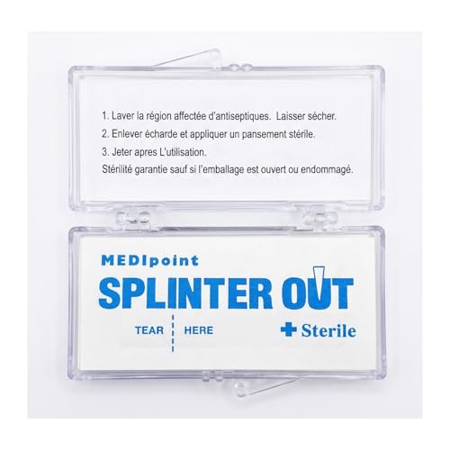 Splinter Out Splinter Remover 20 Count (Pack of 6) | Fast, Painless Splinter Removal | Essential First Aid for Home, Work, Travel & Camping | Ideal for Hiking, Woodworking, Gardening & Outdoors