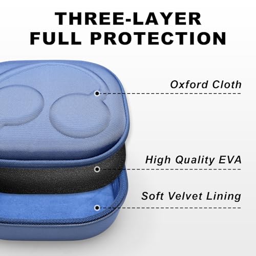Hard Case for Bose QuietComfort, QC, QC 45 Headphone, Blue | Compatible with Bose QC Ultra, QC 35, QC 35 II, QC45 SE, QC SE Over Ear Noise Cancelling Headphones, Travel Storage Bag - color: Blue