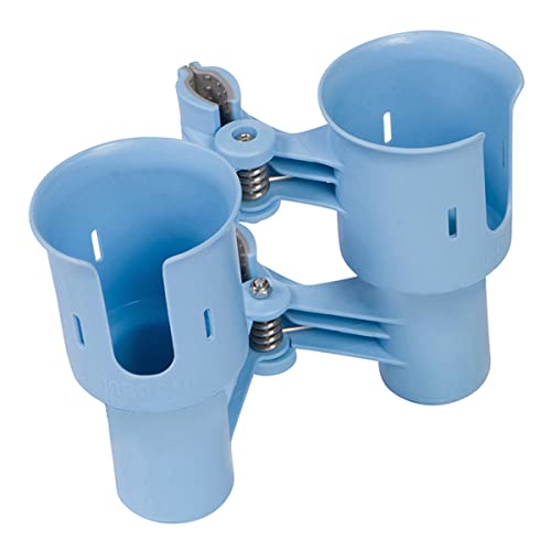 ROBOCUP, Light Blue EZ-Spring, Updated Version, Best Cup Holder for Drinks, Fishing Rod/Pole, Boat, Beach Chair, Golf Cart, Wheelchair, Walker, Drum Sticks, Microphone Stand - color: Light Blue, size: EZ-Spring