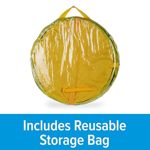 Camco Pop-Up Utility Container - Use as Collapsible Trash Can When Camping - Holds 30-Gallon Kitchen-Size Trash Bags - 2-Ft Tall & Collapses for RV Storage and Organization (53490)