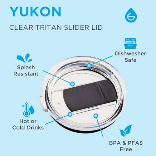 GROSCHE Yukon Triple Insulated Coffee Travel Mug with Lid - 20 oz Black - color: Black, size: 20 Ounces