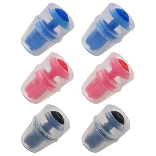 6Pcs Hydration Pack Bite Valve Sheath Safe Nozzle Mouthpiece Replacement Bite Valve Sheath Compatible for Water Bladder Reservoirs Hydration Fit Reservoirs of Varying Capacities, Color