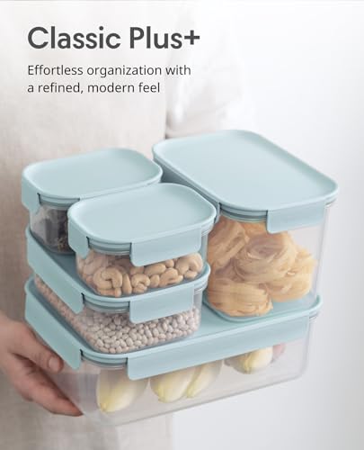 LocknLock Classic-Plus Plastic Food Storage Container | Airtight Plastic Food Storage Containers with Lids | BPA Free Stackable Food Storage for Meal Prep, Leakproof, Freezer & Dishwasher Safe, 3.8L - size: 3.8 l