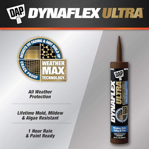 DAP Dynaflex Ultra Advanced Exterior Sealant, Brown, 10.1 Oz (7079818217)
