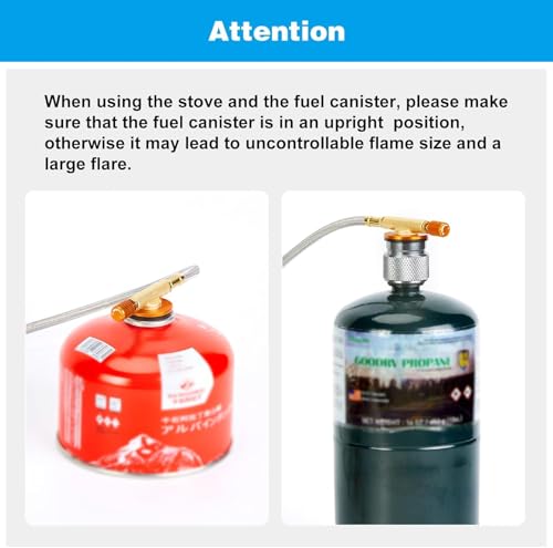 WADEO Camping Stove, 3700W Portable Backpacking Stove with Piezo Ignition