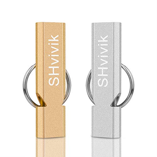 Emergency Whistle, 2PCS Premium Safety Survival Whistles with Lanyard Keychain, High Pitch Double Tubes for Outdoor Hiking Camping Hunting Fishing Boating