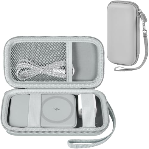 Power Bank Case for Anker MagGo 633/622/621/321 Portable Charger, Box Only - color: Pale Gray, size: Medium