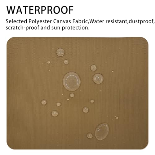 Gheeidau Canvas Repair Patch 9×11 Inch 3Pcs Waterproof Self-Adhesive Fabric Repair Patch for Tents,Boat Cover,Pop Up Canopy,Patio,Bags,Car Seats,Sofas,Furniture Cover(Camel) - color: Camel