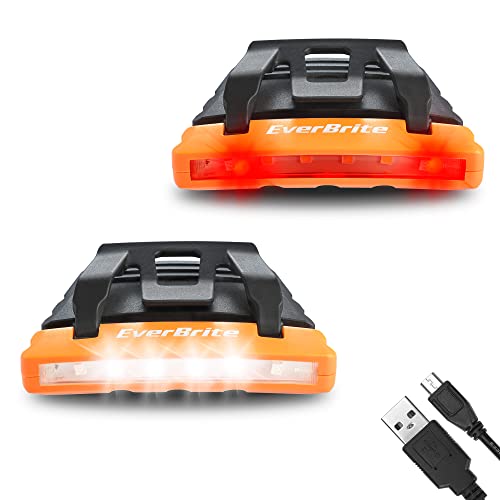 EverBrite Hat Light Rechargeable, 2-Pack Clip-On Cap Light