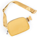 ODODOS Unisex Mini Belt Bag with Adjustable Strap Small Fanny Pack for Workout Running Traveling Hiking, Buff Yellow - color: Buff Yellow