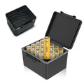 JJC 2 Slots 18650 Battery Storage Case Holder Container Box，High Capacity | Compact Water-Resistant Anti-Shock Anti-Dust, 18650 Batteries Storage Organizer, Custom Interior EVA Foams - size: for 20x 18650 Battery
