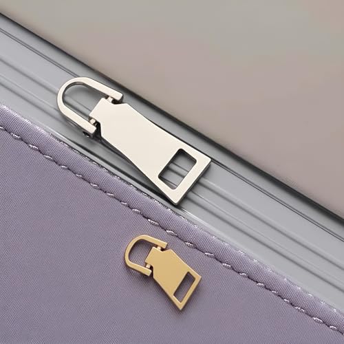 Zipper Pull Replacement Kit, Pull Replacement Repair, Zipper Slider Tab for Luggage Backpack Jacket Suitcase Coat Sewing Notions and Supplies (Gold,Silver,Gun Color) - color: Gold,Silver,Gun Color