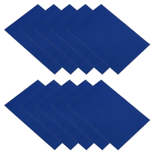 PATIKIL Down Jacket Repair Patch 6" x 8", 10 Pack Self Adhesive Nylon Fabric Patch for Tent Clothes Outdoor Camping Gear, Sapphire Blue - color: Sapphire Blue