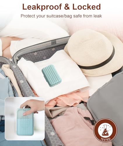 Quatish Leakproof Bar Soap Holder Dish with Lid for Shower, Portable 1 Pack Travel Soap Case Box for Gym, Camping, Hiking, Outdoor Use, Travel Size Toiletries Essentials, Keeps Soap Dry, Blue - color: Blue