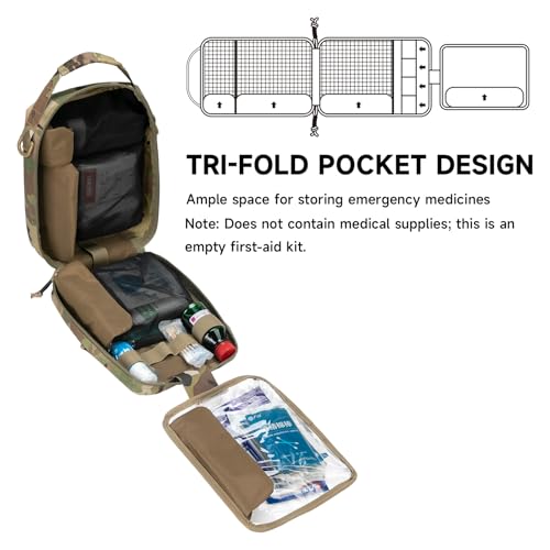 EXCELLENT ELITE SPANKER Rip Away Tactical Medical Pouch First Aid IFAK Pouch Utility EMT Pouch - color: Multicam