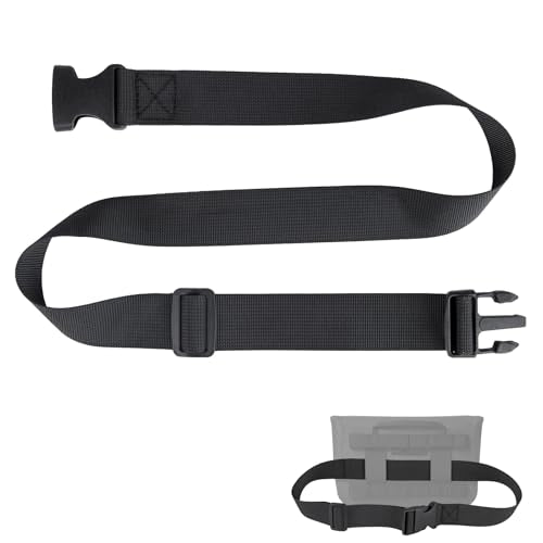 Nylon Strap with Buckle Compatible with Yeti Sidekick SideClick, 1.18" x 39.37" Adjustable Quick Release Buckle Strap, Attach to Dry Gear Case for Wear, Ideal for Outdoor Activities, Black