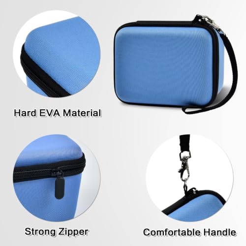Comecase Vlogging Camera Case for Duluvulu/for VJIANGER 4K Digital Cameras | Mesh Pocket for Charging Cables and Batteries, Travel Storage for Vloggers, Parties and Camping (Blue) - Case Only - color: Blue, size: M