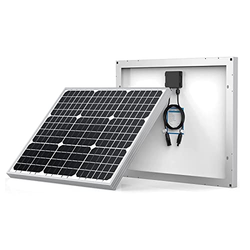 ACOPOWER 50W Mono Solar Panel,Waterproof Built-in Blocking Diode Small Solar Panels– Efficient 12V Battery Charger for RVs, Boats, and Off-Grid Applications | 50W monocrystalline solar panel with waterproof design and blocking diode, ideal for RV, boat, m