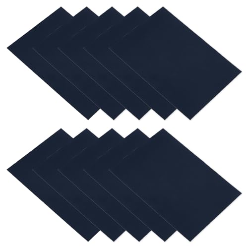 PATIKIL Down Jacket Repair Patch 6" x 8", 10 Pack Self Adhesive Nylon Fabric Patch for Tent Clothes Outdoor Camping Gear, Navy Blue - color: Navy Blue