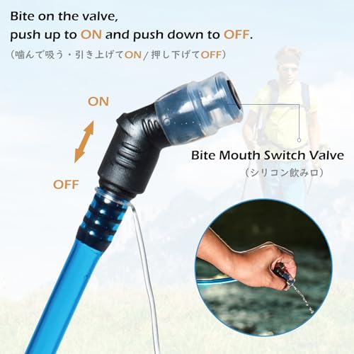 TRIWONDER Hydration Bladder Water Reservoir 1.5 Liter 2L 3L BPA Free Water Bladder for Running Cycling Hiking Camping Backpack - color: C - 3L
