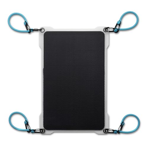 Paleblue Approach 1 Portable Solar Panel Charger – 7W Single Panel Foldable Solar Phone Charger with Dual USB Ports, Grip Cords & Stash Sleeve for Hiking, Camping, Backpacking & Off-Grid Power
