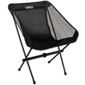 G2 GO2GETHER Ultra-Light Folding Camping Chair, All-Aluminum Frame, Surper Breathable Fabric, Easy to Carry, Compact Storage Size (1, Black) - color: Black