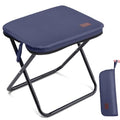 MOONCY Portable Stool, 13 Inch Small Folding Stool for Adults, Ultralight Blue Camping Stools for Hiking and Fishing, Hold Up to 265 LBS - color: Blue