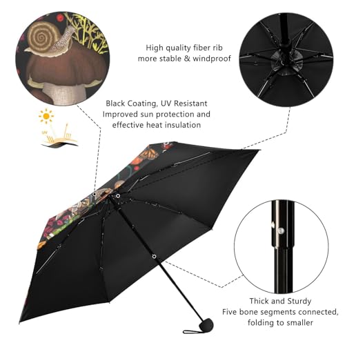 Mini Travel Sun & Rain Umbrella - color: Multi-color 20