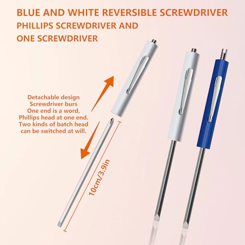 Pen Screwdriver Set, Magnetic Handle & Valve Tool, for Watch/Glasses Repair - size: 4Pcs