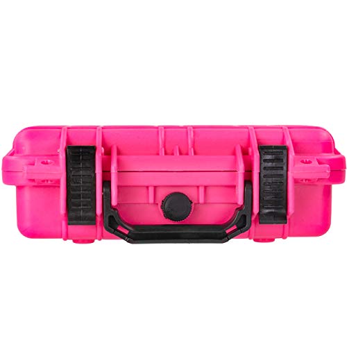 Eylar Protective Gear and Camera Hard Case Waterproof Dry Box with Foam 11.6 Inch 8.3 Inch 3.8 Inch (Pink) - color: Pink