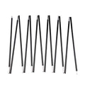 Aluminum Tent Poles Replacement, Black Pre-Assembled Tent Pole, 7001 T6 Heated Camping Tent Rod - color: 16ft 4.4 in 1 Pole