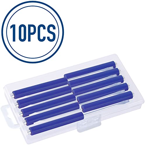 Pocket Screwdriver with Magnet 10PCS Mini Magnetic Screwdriver Set | Small Flat Head Screwdriver with Clips - Mini Magnetic Pocket Screwdriver Set with Case for Automotive Techs, Electricians - color: Blue