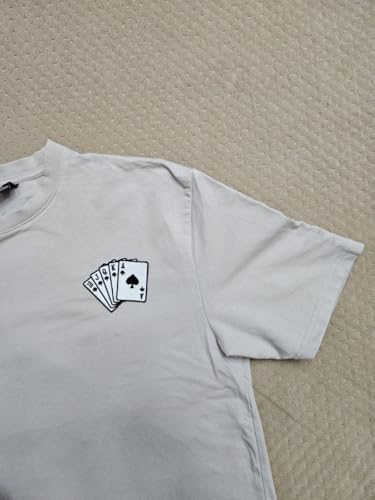 3.5" Embroidered Straight Flush Card Iron On Patch | Decorative Las Vegas Poker Casino Jack Queen King Ace Applique Iron On/Sew On Patches for Clothing, Hats, Clothes, Backpacks, Holes, Jackets