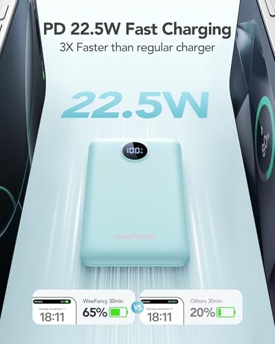 Mini Portable Charger with Built-in Cables 20W Fast Charging Power Bank USB-C Small Battery Pack 10000mAh Travel Essential Slim Battery for iPhone 17/16/15/14, Samsung 25/24, and More | with Built-in Cables Power Bank,USB-C Small Battery Pack Travel Essen