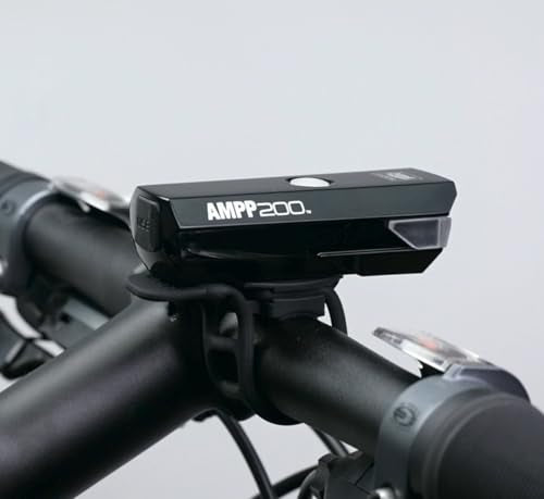 CATEYE AMPP USB Rechargeable Bike Light | Commuters, Road Cyclists & Mountain Bikers, Day & Night Riding Modes, IPX4 Waterproof, Tough & Durable - style: Ampp200