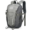 15L Small Padded Hiking Backpack with Chest Strap for Men Women, Lightweight Waterproof Daypack for Travel, Gray - color: Gray
