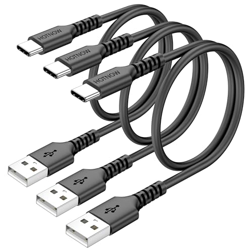 1.5ft USB C Cable 3Pack, 18 inches USB A to USB C Cable 3A Fast Charging Short USB-C Cable Type C Cord for iPhone 17 16 15 Pro/Max Samsung Galaxy S25 S24 S23 - size: 1.5FT