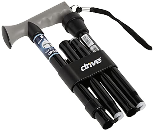 Drive Medical Walking Stick with Gel Grip Handle, Black