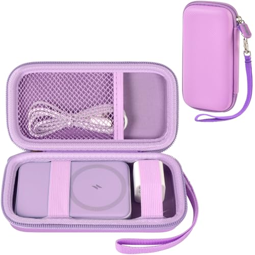 Power Bank Case for Anker MagGo 633/622/621/321 Portable Charger, Box Only - color: Lilac Purple, size: Medium