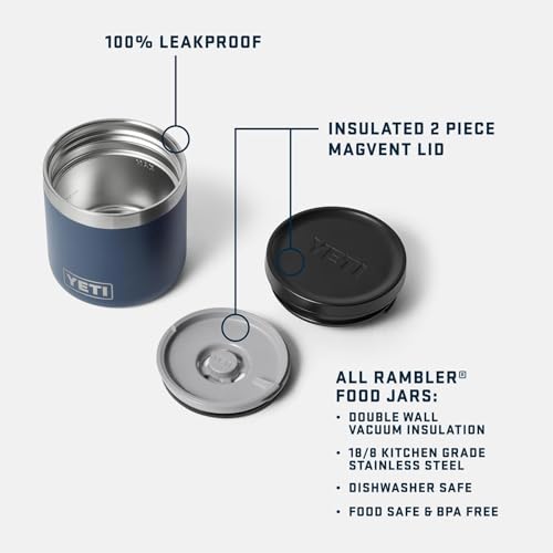 YETI Rambler 8 oz Food Jar, Vacuum Insulated, Stainless Steel, With Airtight Lid, Grasshopper - color: Grasshopper