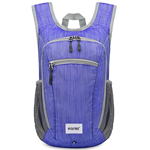 G4Free 10L/15L Hiking Backpack Lightweight Packable Hiking Daypack Small Travel Outdoor Foldable Shoulder Bag - color: Blue, size: 10L