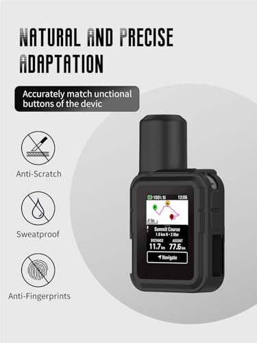 Silicone Case for Garmin inReach Mini 3/3 Plus (Black) - color: Black, size: inReach Mini3 Plus