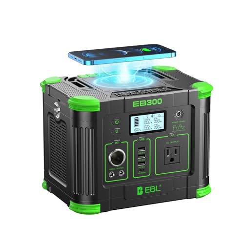 EBL 330W Portable Power Station 288.6Wh Power Supply for Outdoor & Home - color: Green