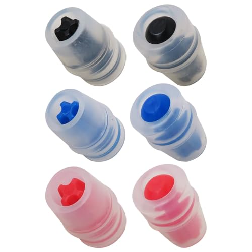 6Pcs Hydration Pack Bite Valve Sheath Safe Nozzle Mouthpiece Replacement Bite Valve Sheath Compatible for Water Bladder Reservoirs Hydration Fit Reservoirs of Varying Capacities, Color