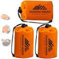MODERN NEEDS Emergency Sleeping Bag Survival | Emergency Blanket, Bivy Sack & Emergency Bivy for Survival Supplies, Hiking Survival Kit, Compact Sleeping Bag & Camping Safety Equipment | - size: 3
