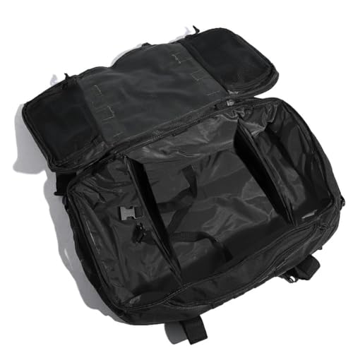 3-in-1 Gym Bag Duffle Bags Backpack - Travel Bag with Shoes Compartment - color: Black, size: 25L