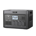 Portable Power Station 2400W, 1843.2Wh LiFePO4 UPS Home Battery Backup - color: Silver