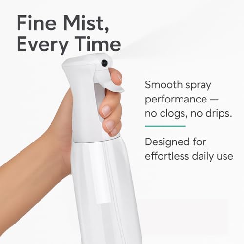 VIGOR PATH Continuous Mist Clear Spray Bottle 500ml Fine Mist for Hair - size: 16.9 Ounces